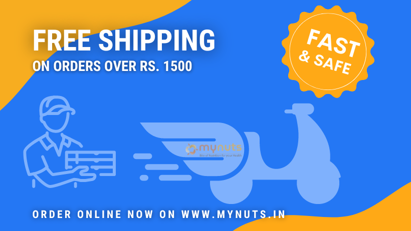 Mynuts Free Shipping on orders over Rs. 1500